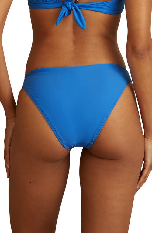 Shop Reiss Carina High Cut Bikini Bottoms In Blue