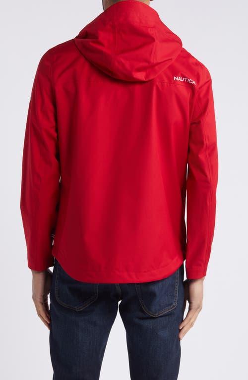 Shop Nautica Lightweight Water Resistant Jacket In Red