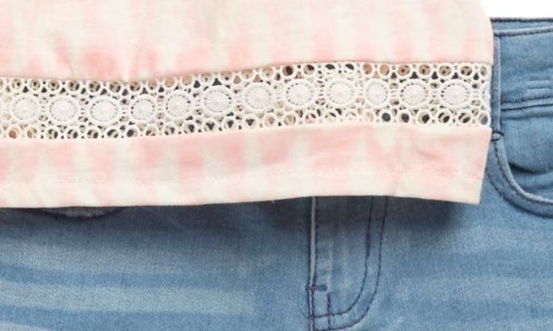 JESSICA SIMPSON KIDS' RUCHED TANK TOP & CUTOFF SHORTS SET