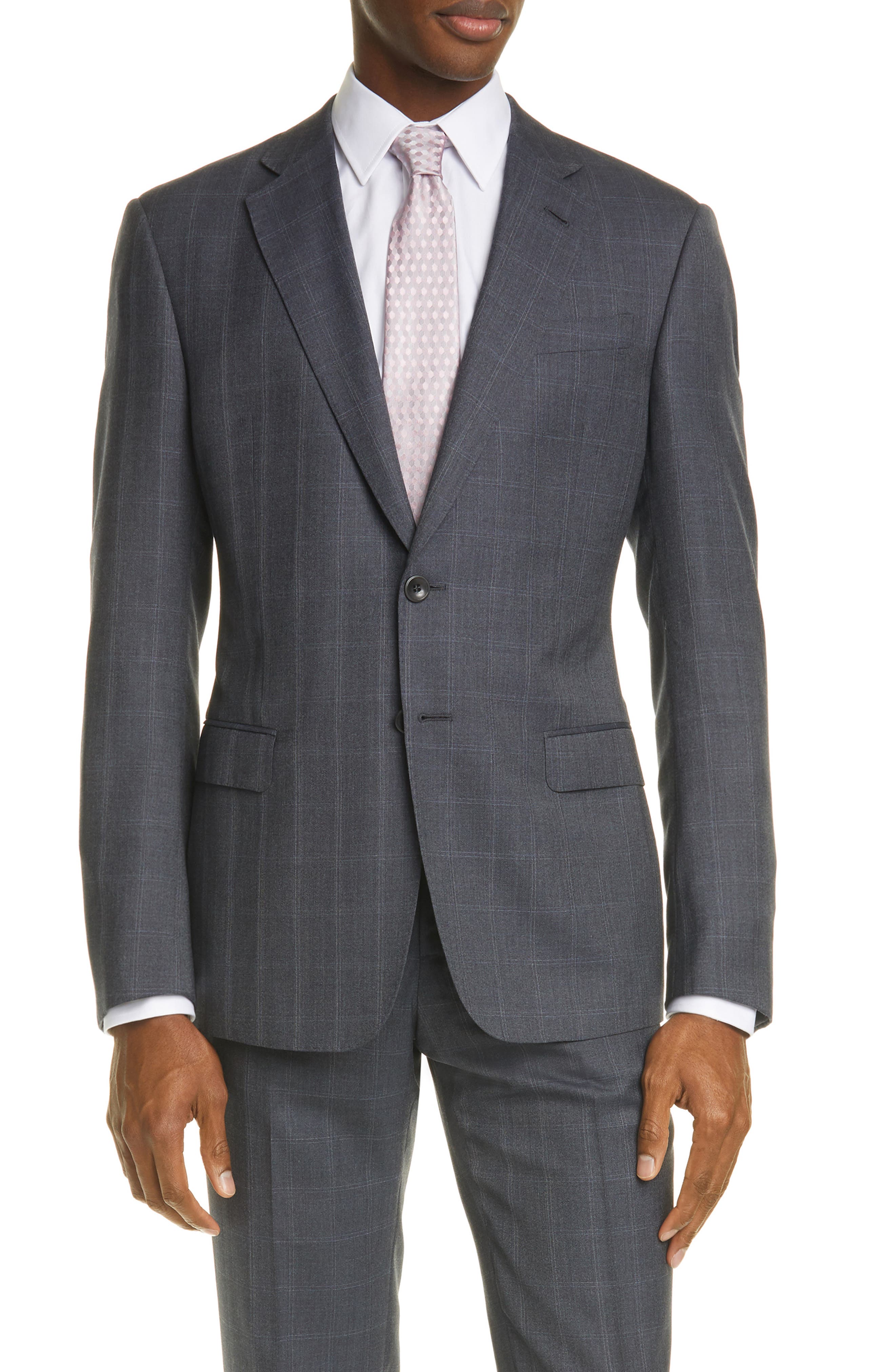 gray armani suit