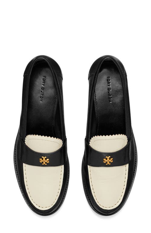 Shop Tory Burch Classic Loafer In Perfect Black/new Ivory