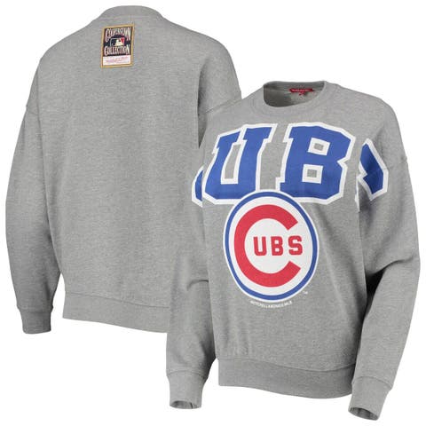 Nike Chicago Cubs Heathered Gray Cooperstown Collection Patch Pullover Hoodie