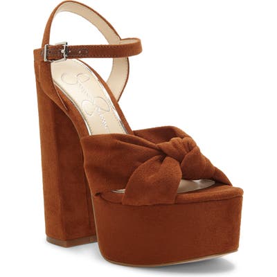 Jessica Simpson Alesta Platform Sandal- Brown