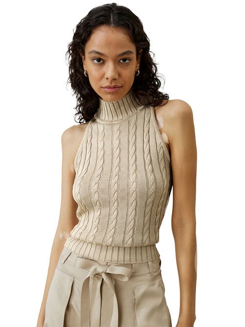 Shop Lilysilk Wild Silk Sleeveless Sweater In Beige