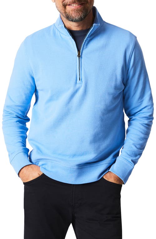 Cullman Half Zip Pullover in French Blue