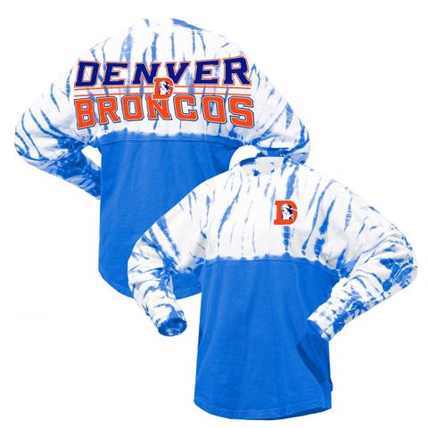 Denver Broncos New Era Third Down Split Raglan Pullover Hoodie