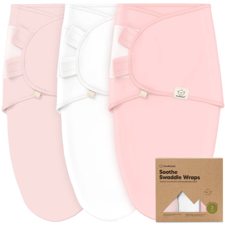 Shop Keababies 3-pack Soothe Swaddle Wraps In Candy