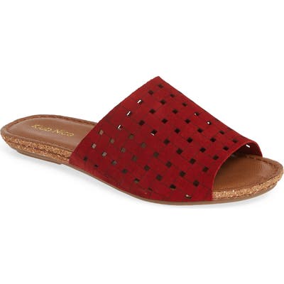 Klub Nico Gratzie Woven Slide Sandal, Red