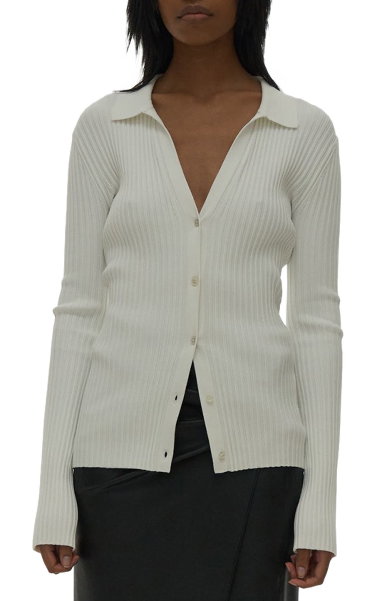 Helmut Lang Linear Ribbed Cardigan 