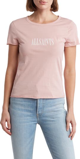 Pink all saints t hot sale shirt