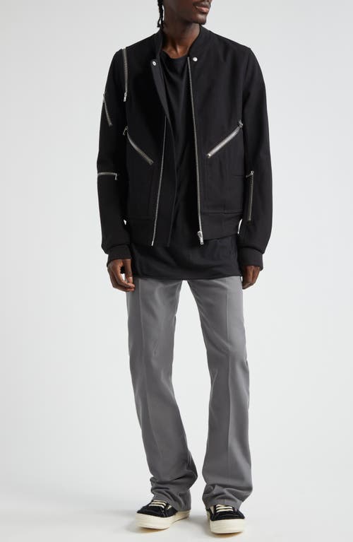 Shop Rick Owens Head On Cotton Bomber Jacket In Black