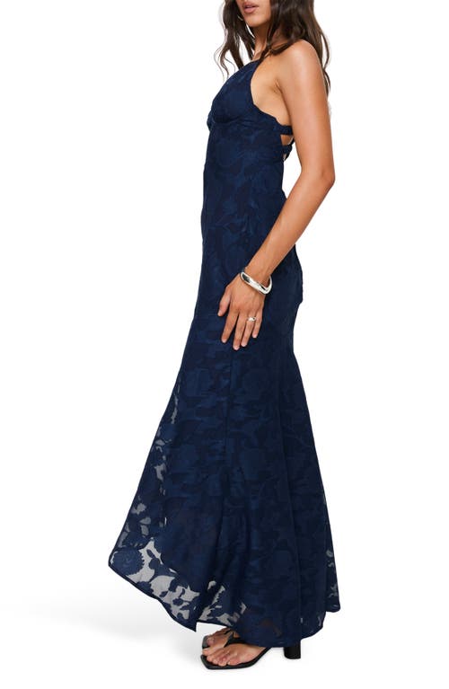 Shop Princess Polly Cyrene Sleeveless Maxi Dress In Navy