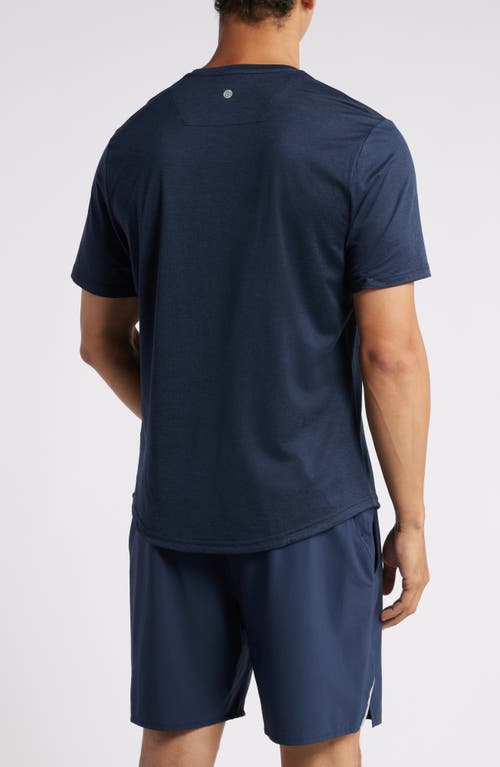 Shop Zella Restore Soft Performance T-shirt In Navy Eclipse