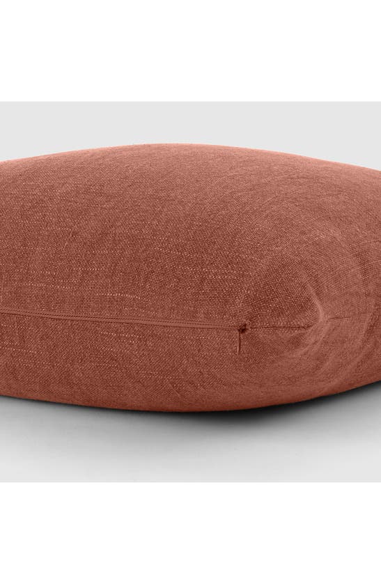 Ienjoy Home Stone Washed Cotton Throw Pillow In Terracotta