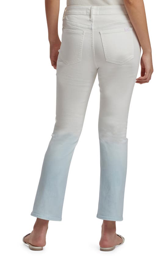 Shop Jen7 By 7 For All Mankind High Waist Ankle Straight Leg Jeans In Cloud Ombre