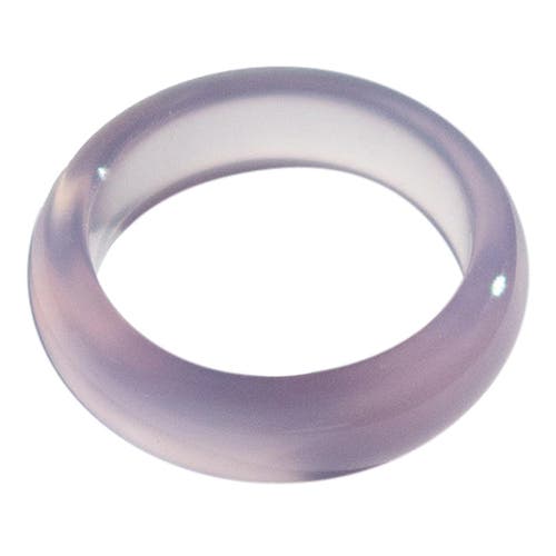 Seree Mist Grey Purple Jade Stone Ring In Purple