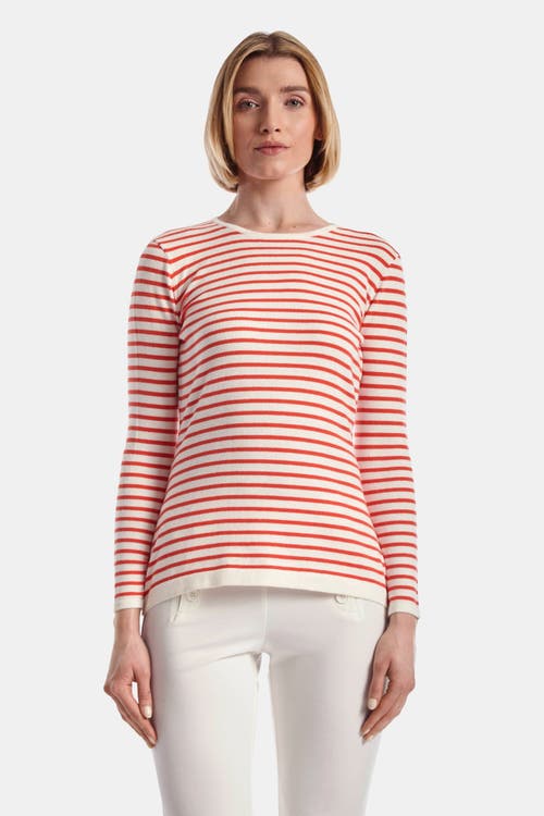 Shop Capsule 121 The Diversity Sweater In Flame Lily Stripe