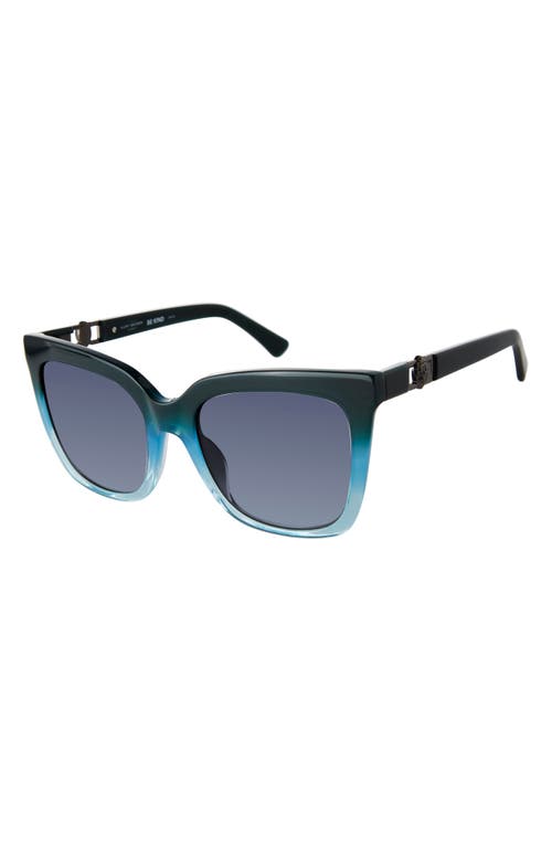 Kurt Geiger London Kgl1004 Cat Eye Sunglasses In Blue