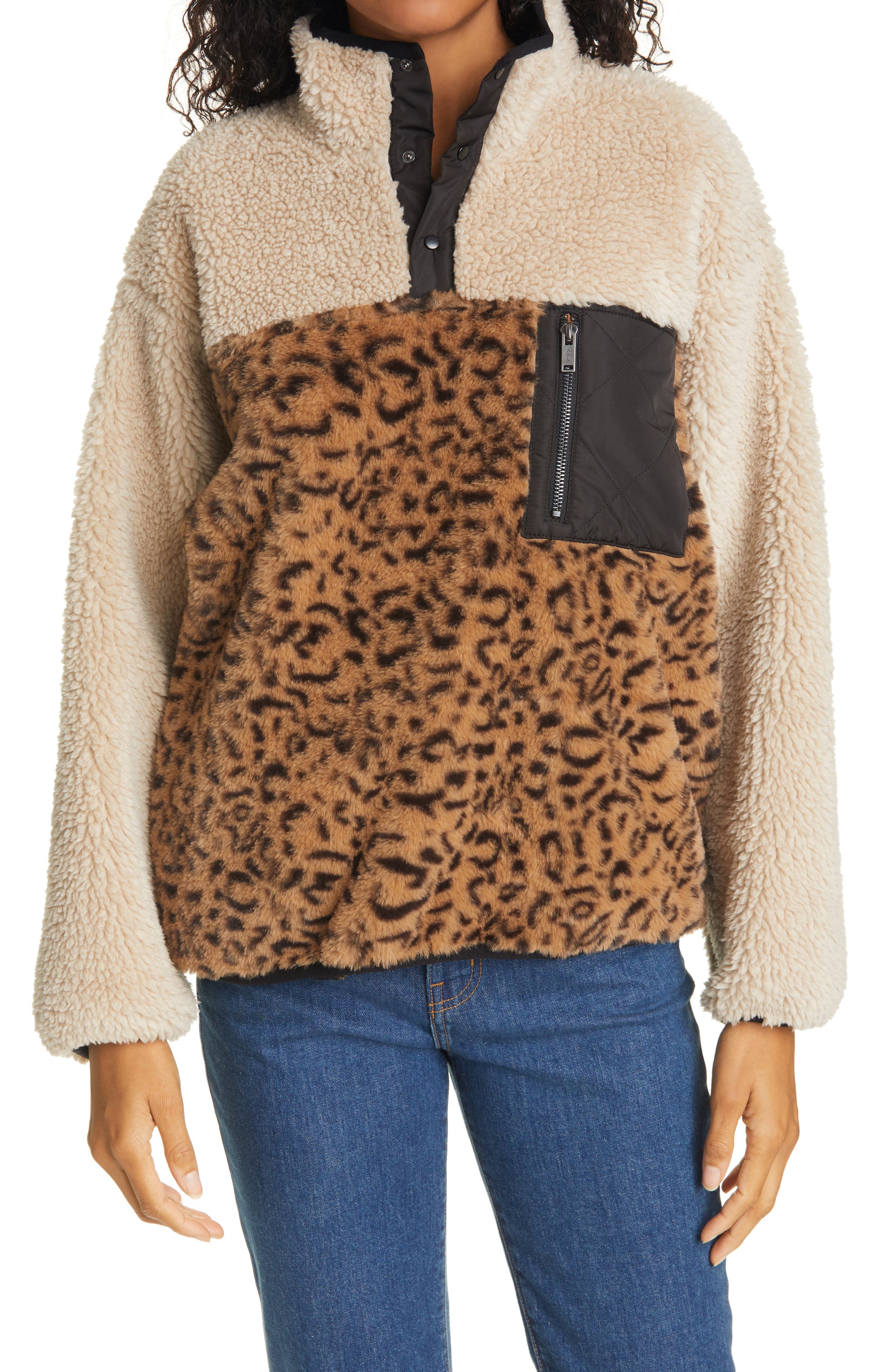 rails leopard sweatshirt