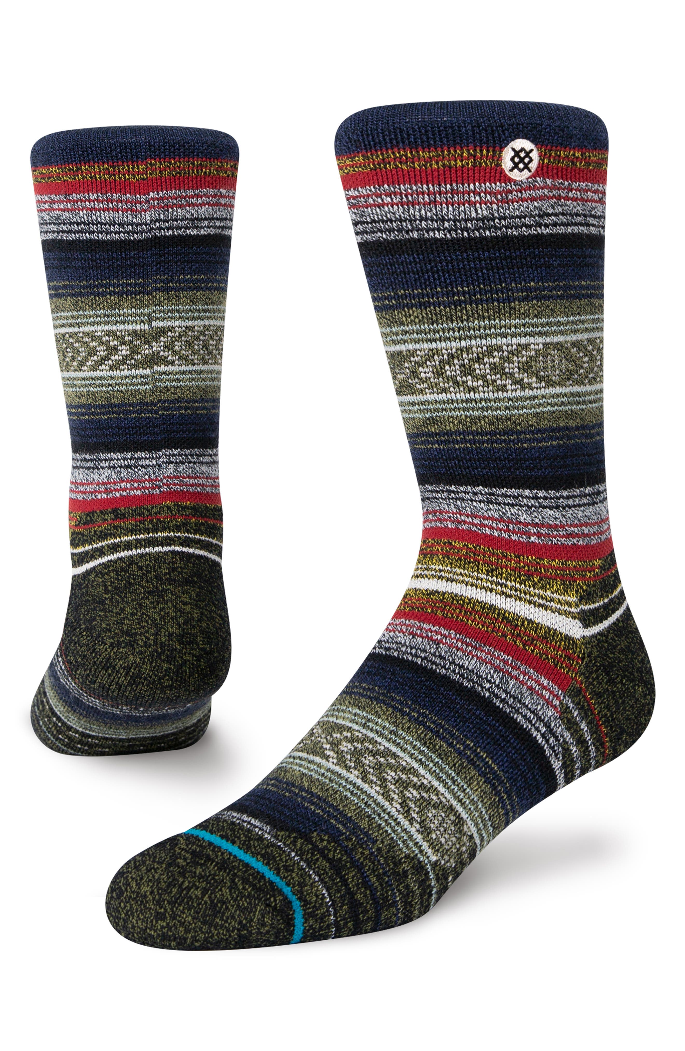 Women's Stance Windy Peak Crew Socks, Size Medium - Black