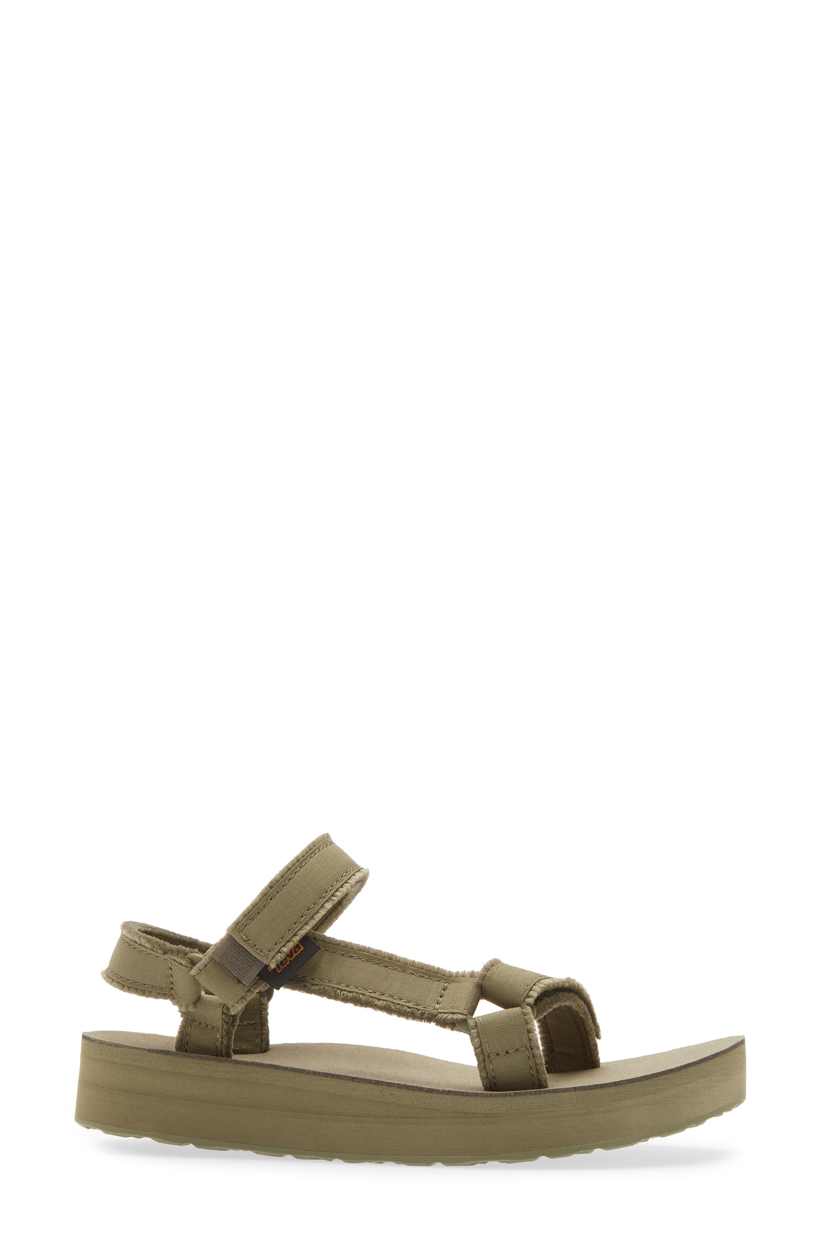 Teva Women's Midform Universal Leather Sandals - Tan Desert Sand / Black - Style 1102435, Medium Width