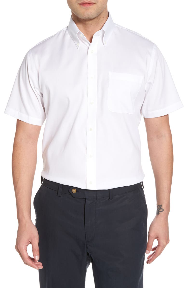 Nordstrom Men's Shop Traditional Fit Non-Iron Short Sleeve Dress Shirt ...