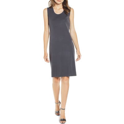 Ming Wang Sweater Dress, Grey