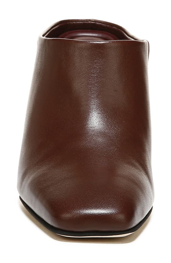 Sarto By Franco Sarto Flexa Slide Leather Mule In Chocolate