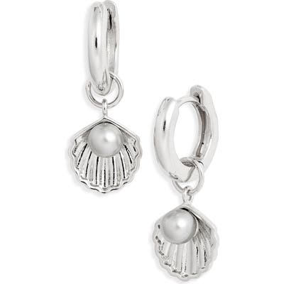 Olivia Burton Imitation Pearl Huggie Earrings