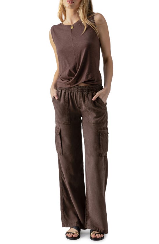 Sanctuary Relaxed Reissue Cargo Pants In Mud Bath