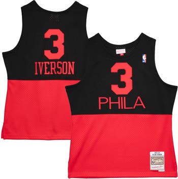 Allen Iverson Philadelphia 76ers Mitchell & Ness Youth Hardwood Classics  Swingman Jersey - Black