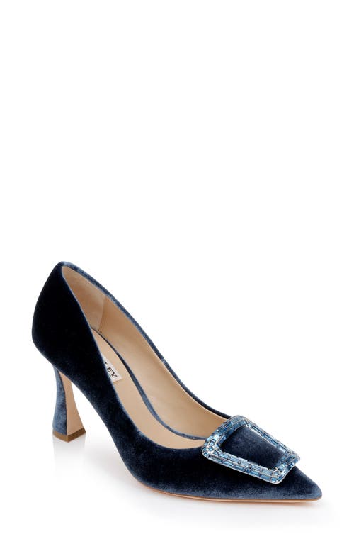 Shop Badgley Mischka Collection Aubree Pointed Toe Pump In French Blue