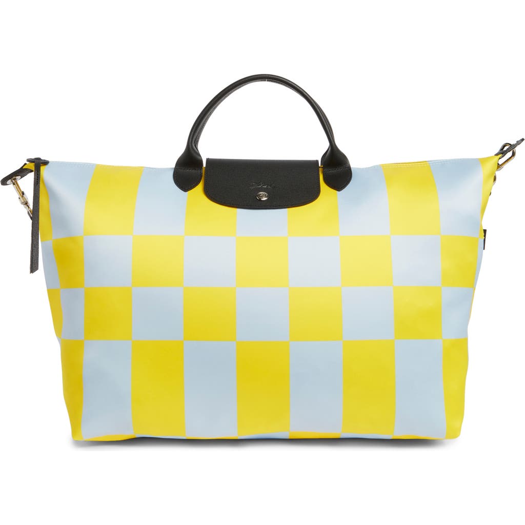 Longchamp Le Pliage 18" Travel Bag In Yellow
