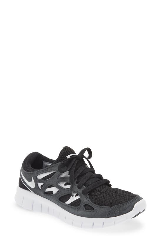 Nike Free Run 2 Sneaker In Black/ White/ Off Noir