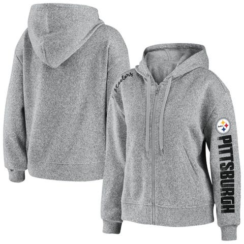 Buffalo Bills WEAR by Erin Andrews Women's Popover Packable Half-Zip Jacket  - Charcoal