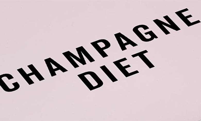Deny Designs Champagne Diet Acrylic Tray In Black