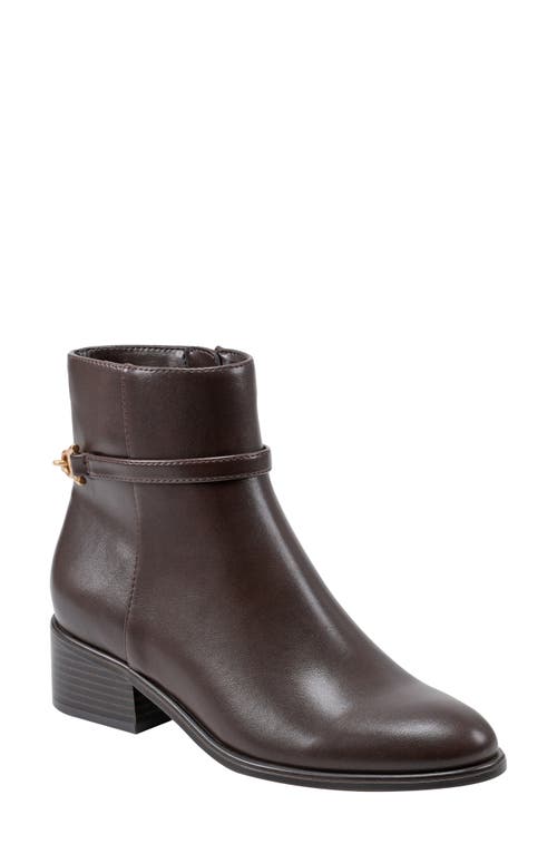 Shop Bandolino Despina Bootie In Dark Brown