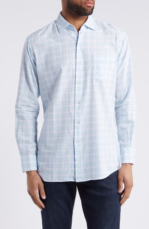 Block Island Check Button-Up Shirt in Calamint