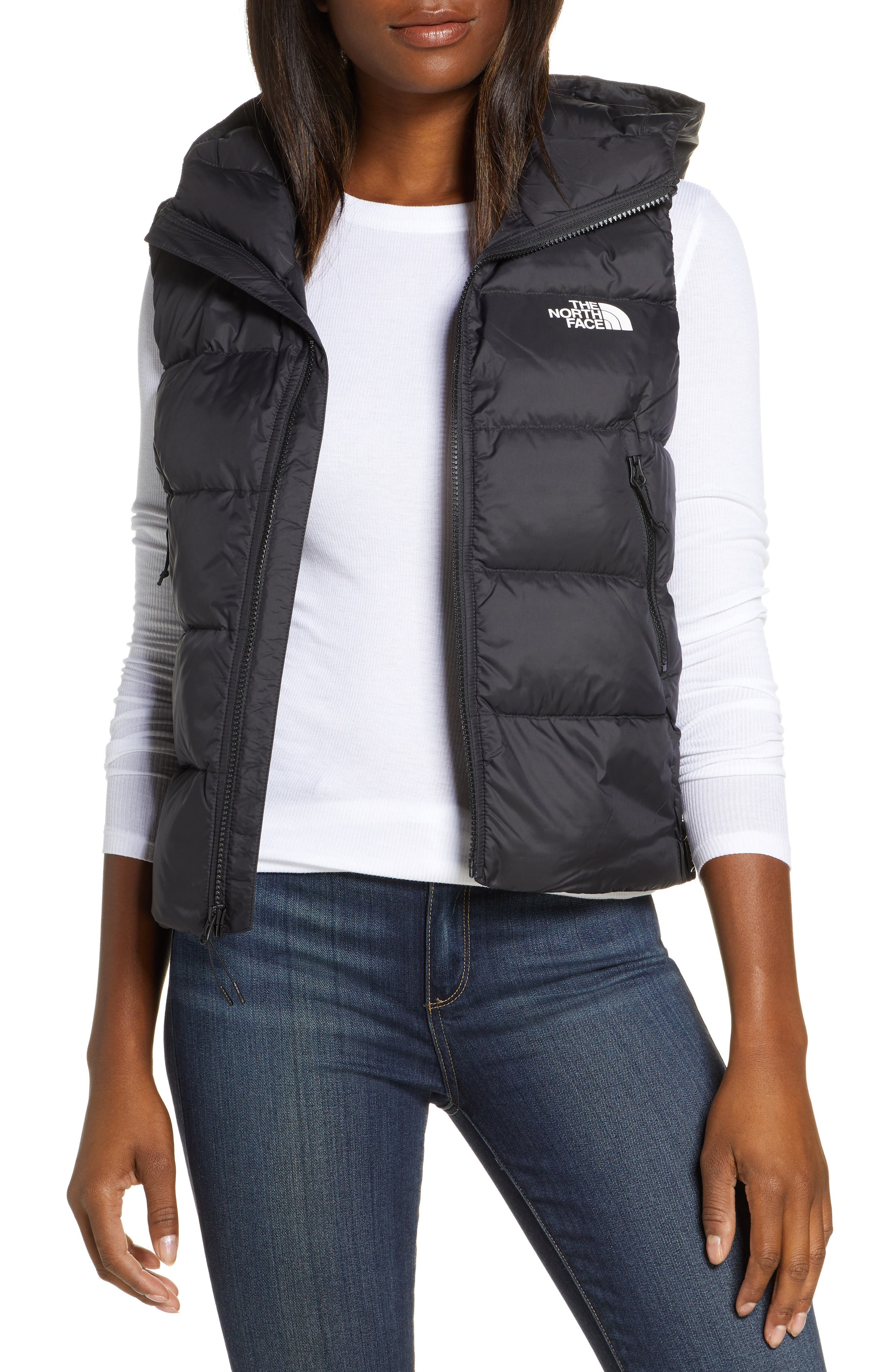 the north face hooded vest