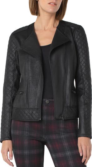 Liverpool Los Angeles Quilted Faux Leather Moto Jacket | Nordstrom