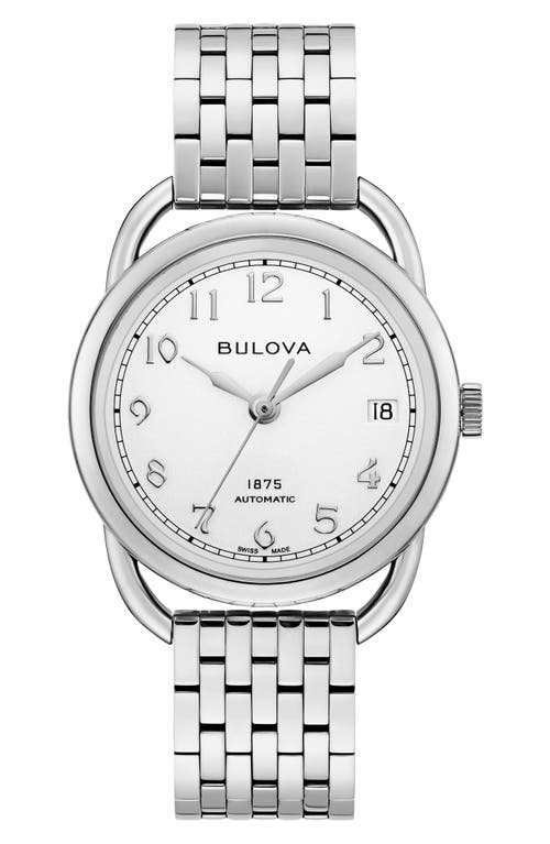 Joseph Bulova Commodore Bracelet Watch in Silver-Tone at Nordstrom