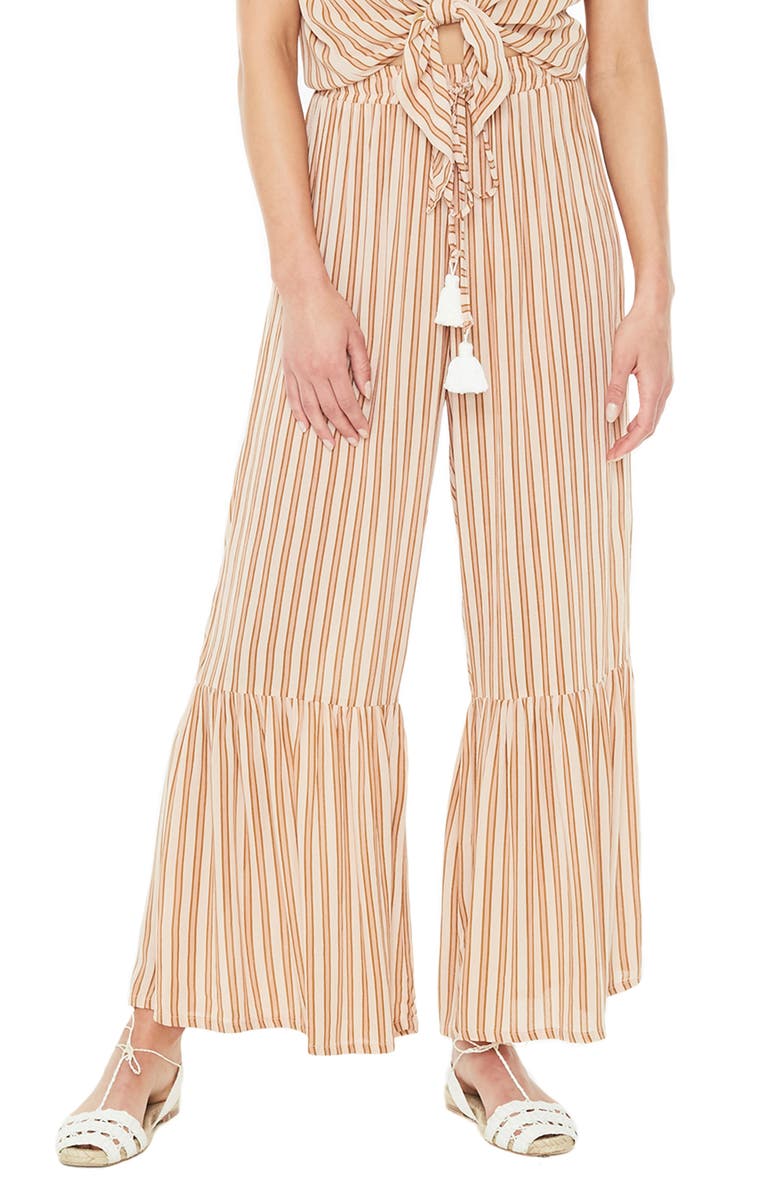 Faithfull The Brand Bisou Flounce Hem Pants Nordstrom