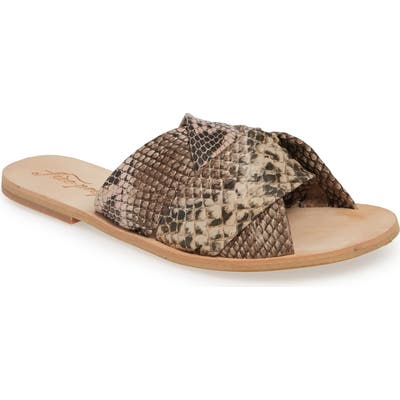 Free People Rio Vista Slide Sandal, Brown