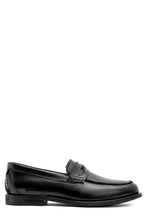 Shop Allsaints Harmon Penny Loafer In Black