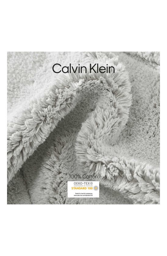 Shop Calvin Klein Essence 2-piece Tufted Bath Mat Set In Pastel Grey