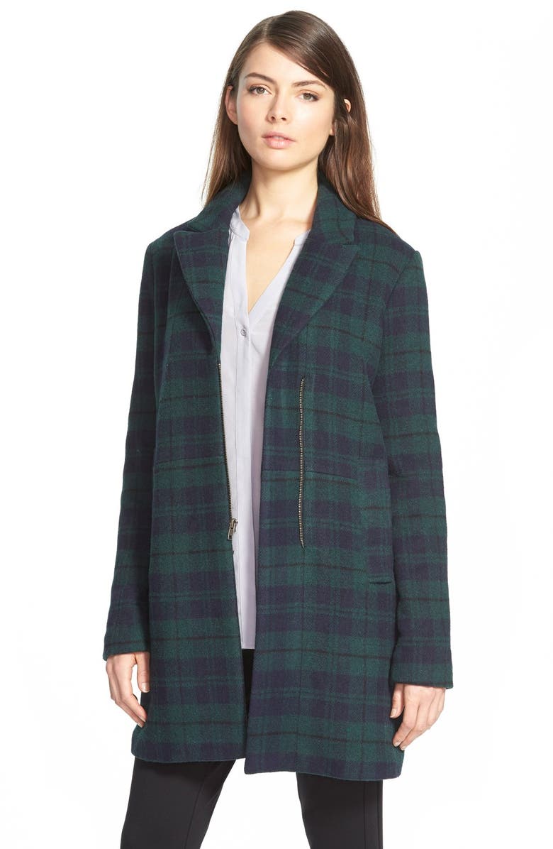 cupcakes and cashmere 'Cardiff' Plaid Coat | Nordstrom