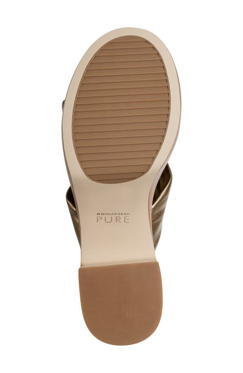 Shop Pure Donna Karan Adalee Platform Sandal In Bronze