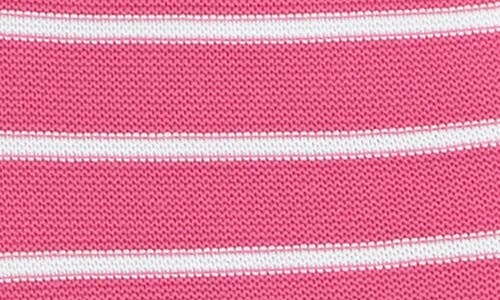 Shop English Factory Stripe Sweater Skirt In Pink/white