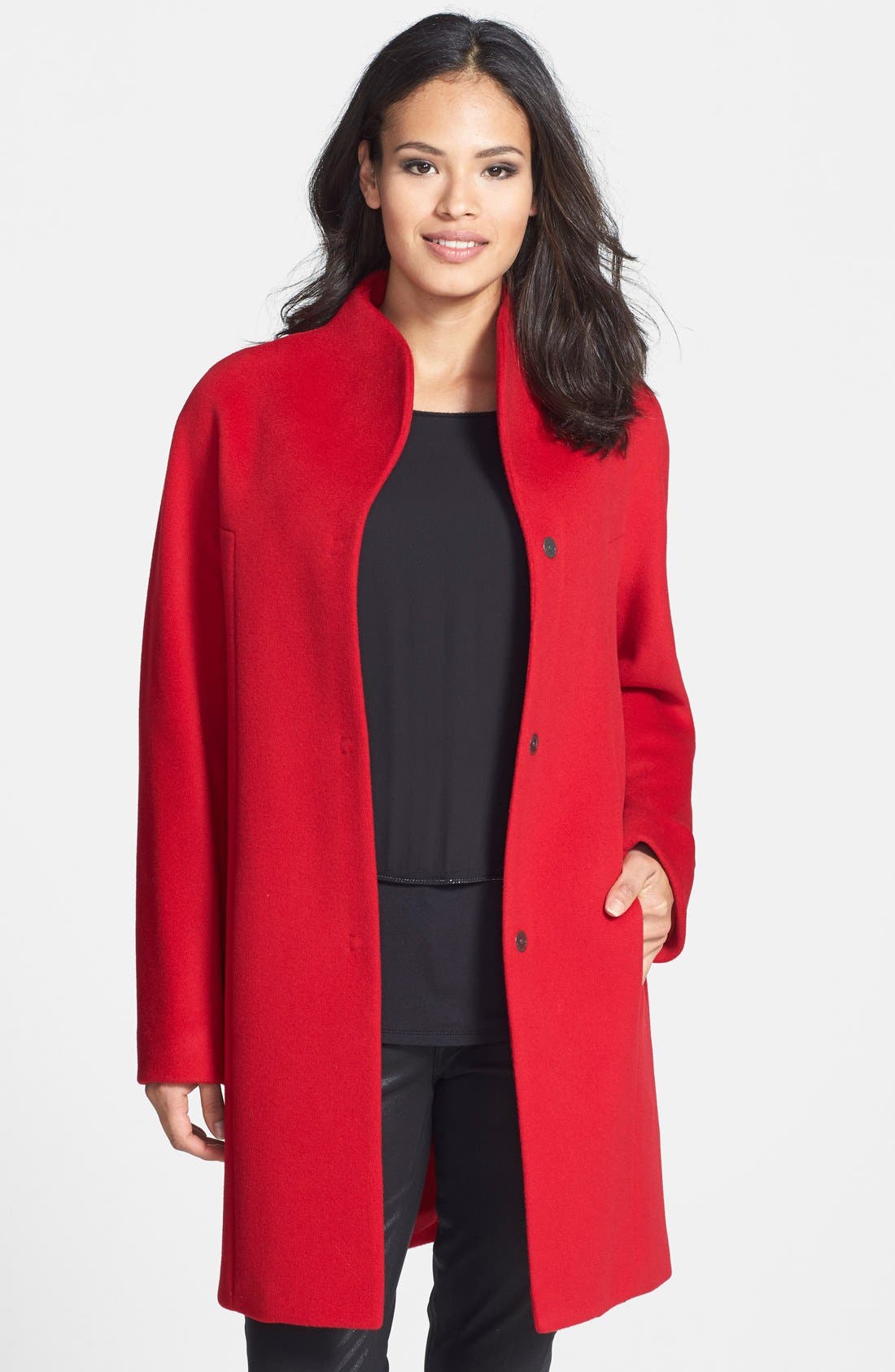 Elie Tahari 'Dalia' Double Face Wool Blend Coat | Nordstrom