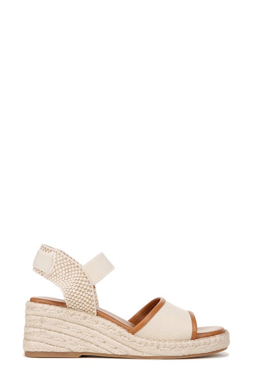 Shop Zodiac Noreen Espadrille Wedge Sandal In Bone White/tan Fabric